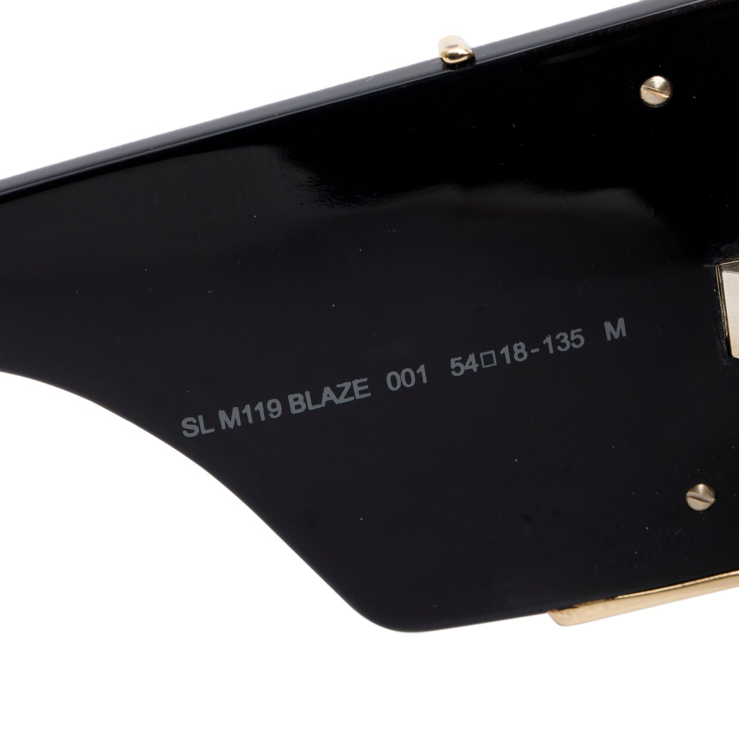Saint Laurent SL M119 Black Acetate Blaze Oversize Sunglasses