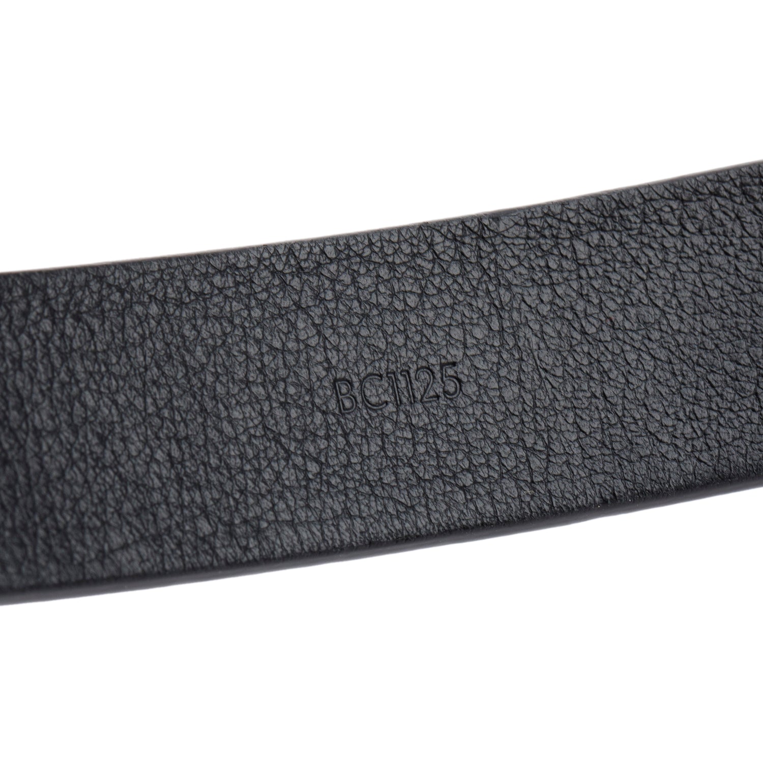 Louis Vuitton Black Embossed Calfskin Leather Initiales 20 MM Belt, Size 85 34