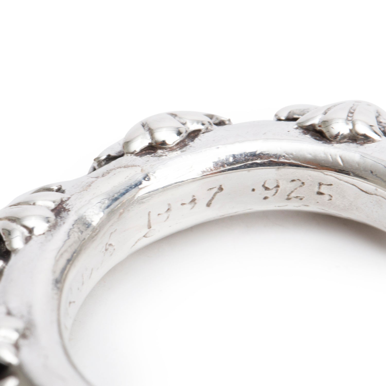 Chrome Hearts Vintage Sterling Silver Cross Ring, Size 7.25