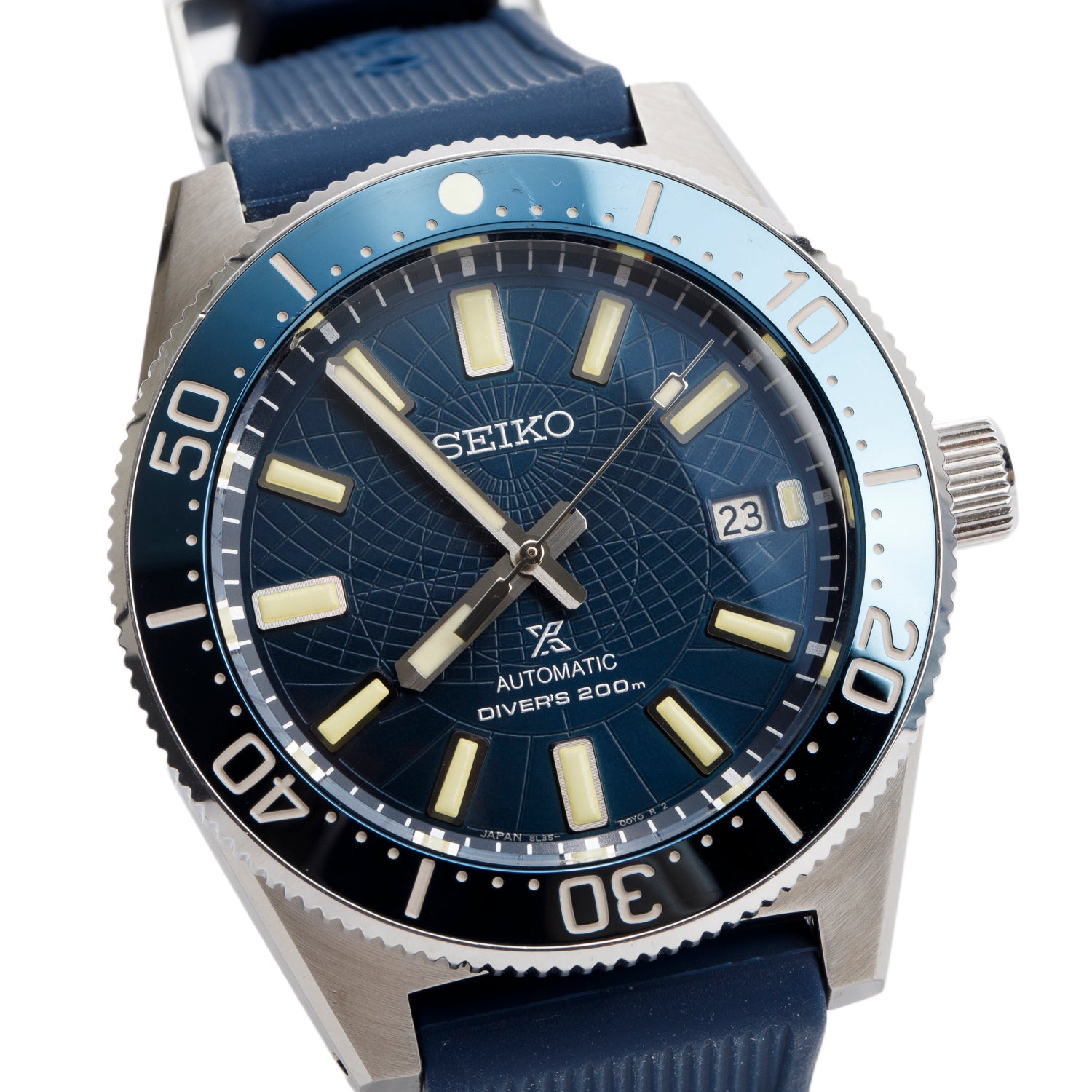 Seiko 2023 Stainless Steel Limited Edition Save the Ocean Prospex 41.3 MM Automatic Watch Blue Dial SLA065J1 w/ Box & Papers