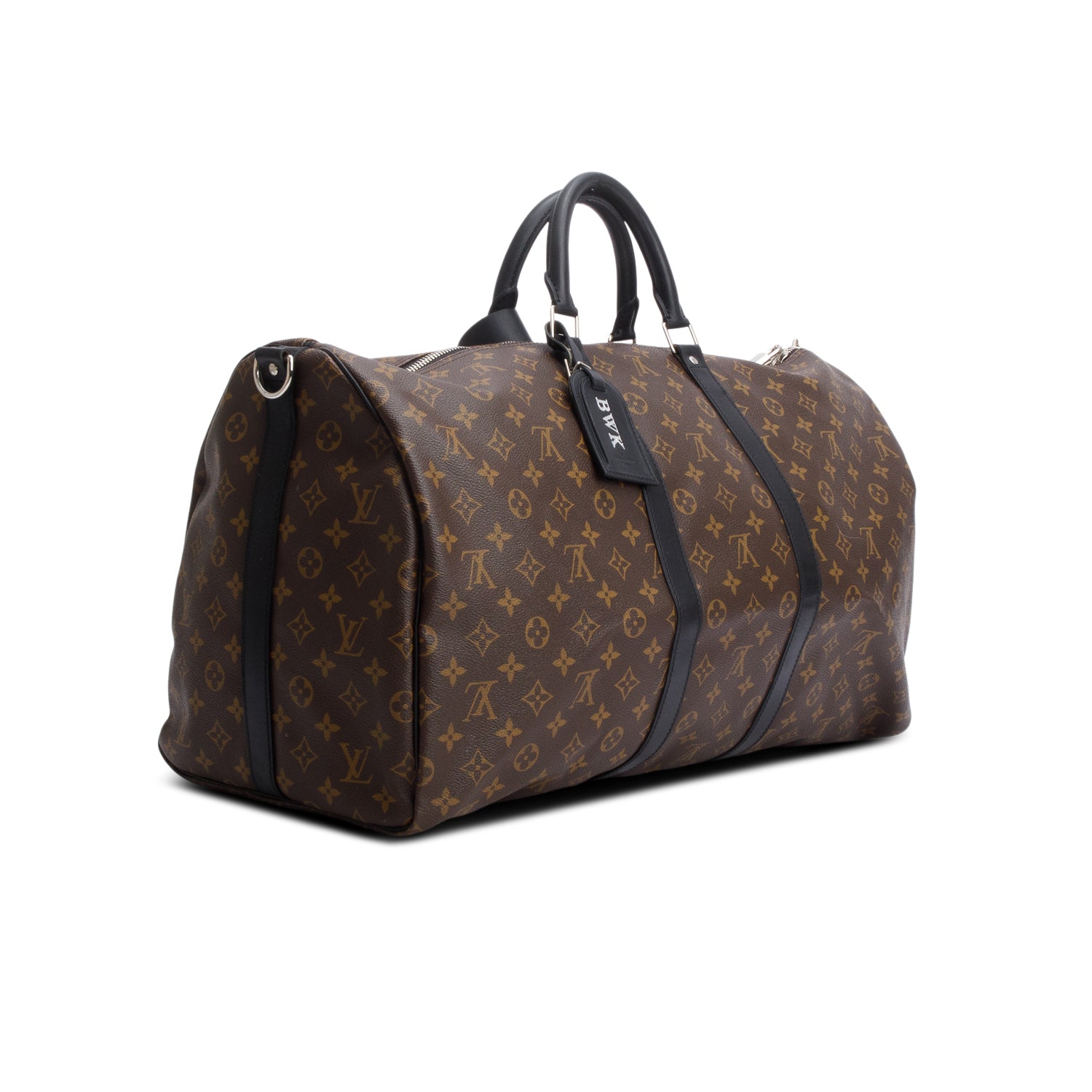 Louis Vuitton Monogram Macassar Keepall Bandouliere 55 w/ Strap