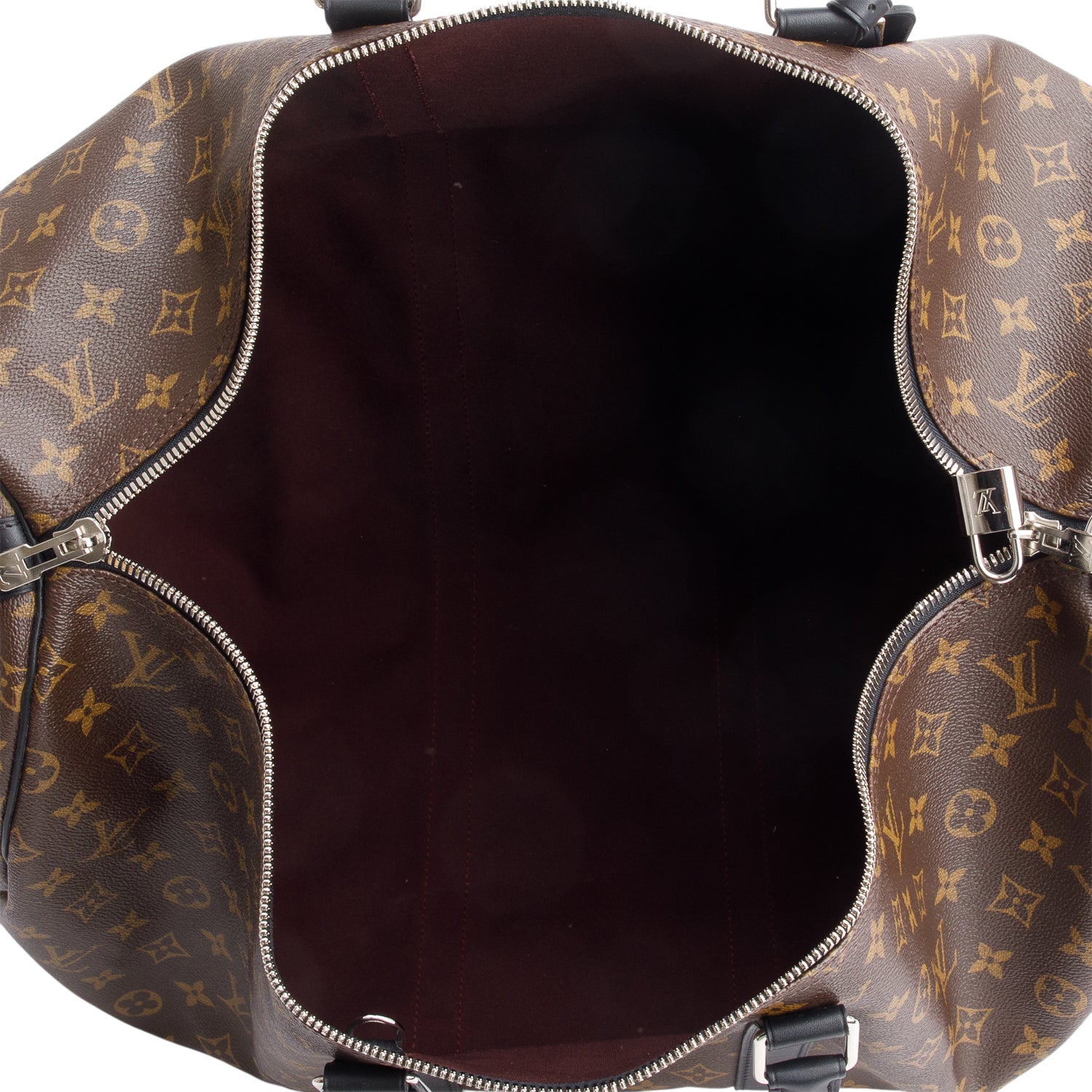 Louis Vuitton Monogram Macassar Keepall Bandouliere 55 w/ Strap