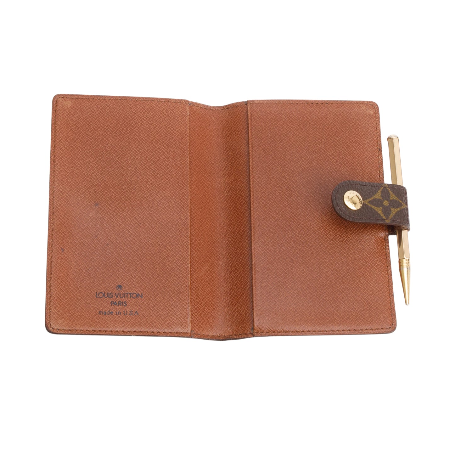 Louis Vuitton Monogram Mini Agenda Cover with Pen