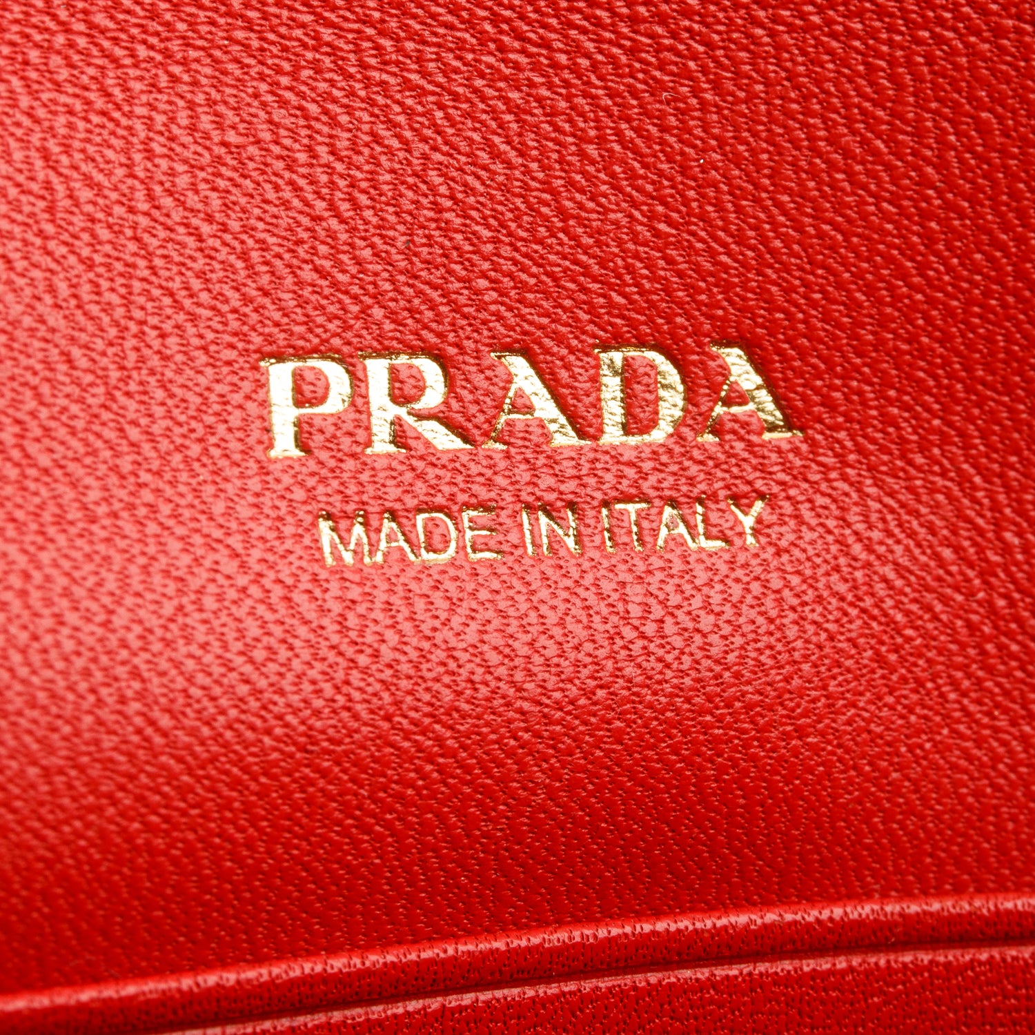 Prada Red Vitello Move Leather Envelope Wallet
