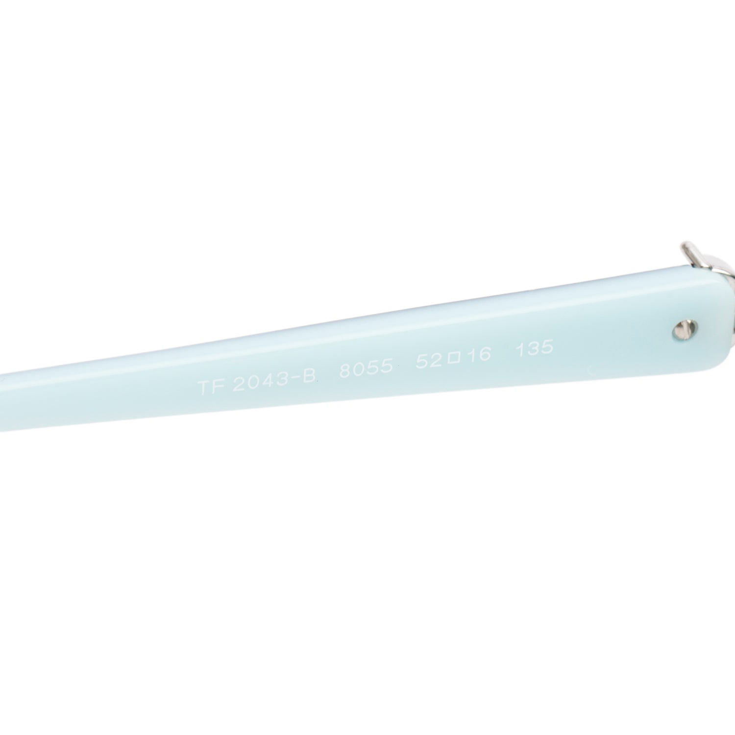 Tiffany & Co. TF 2043-B Black & Tiffany Blue Acetate Crystal Victoria Rectangle Sunglasses w/ Case