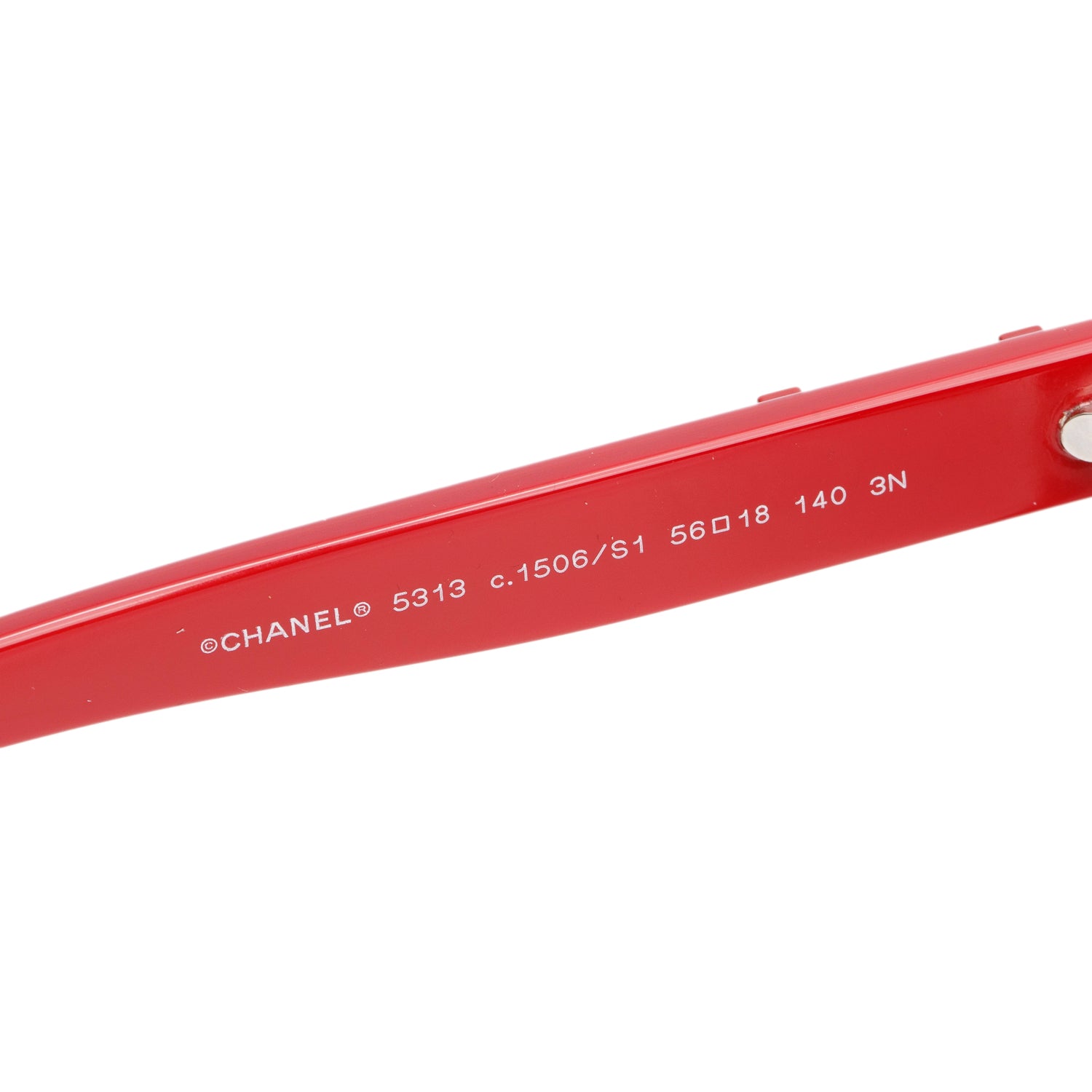 Chanel 5313 Red Acetate CC Boy Accent Butterfly Sunglasses w/ Case