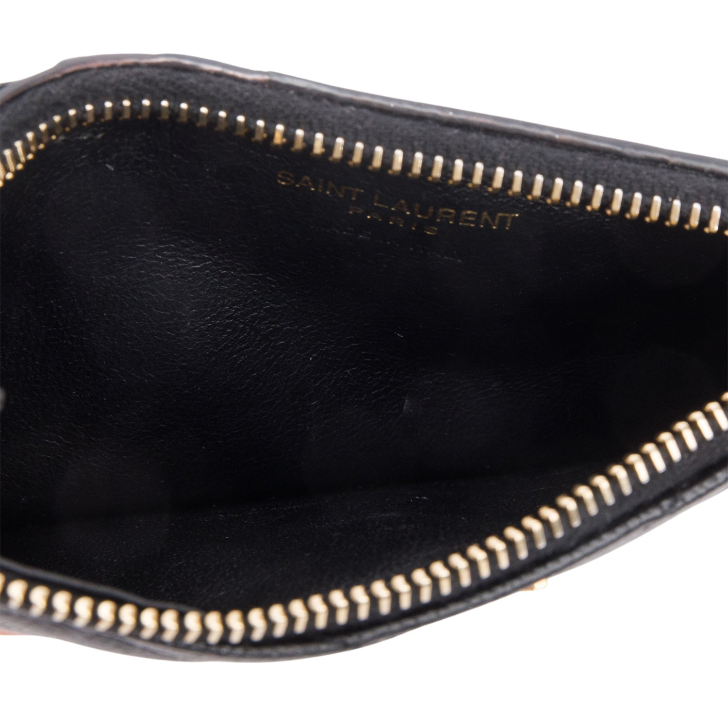 Saint Laurent 2021 Black Matelasse Grain De Poudre Fragments Card Case
