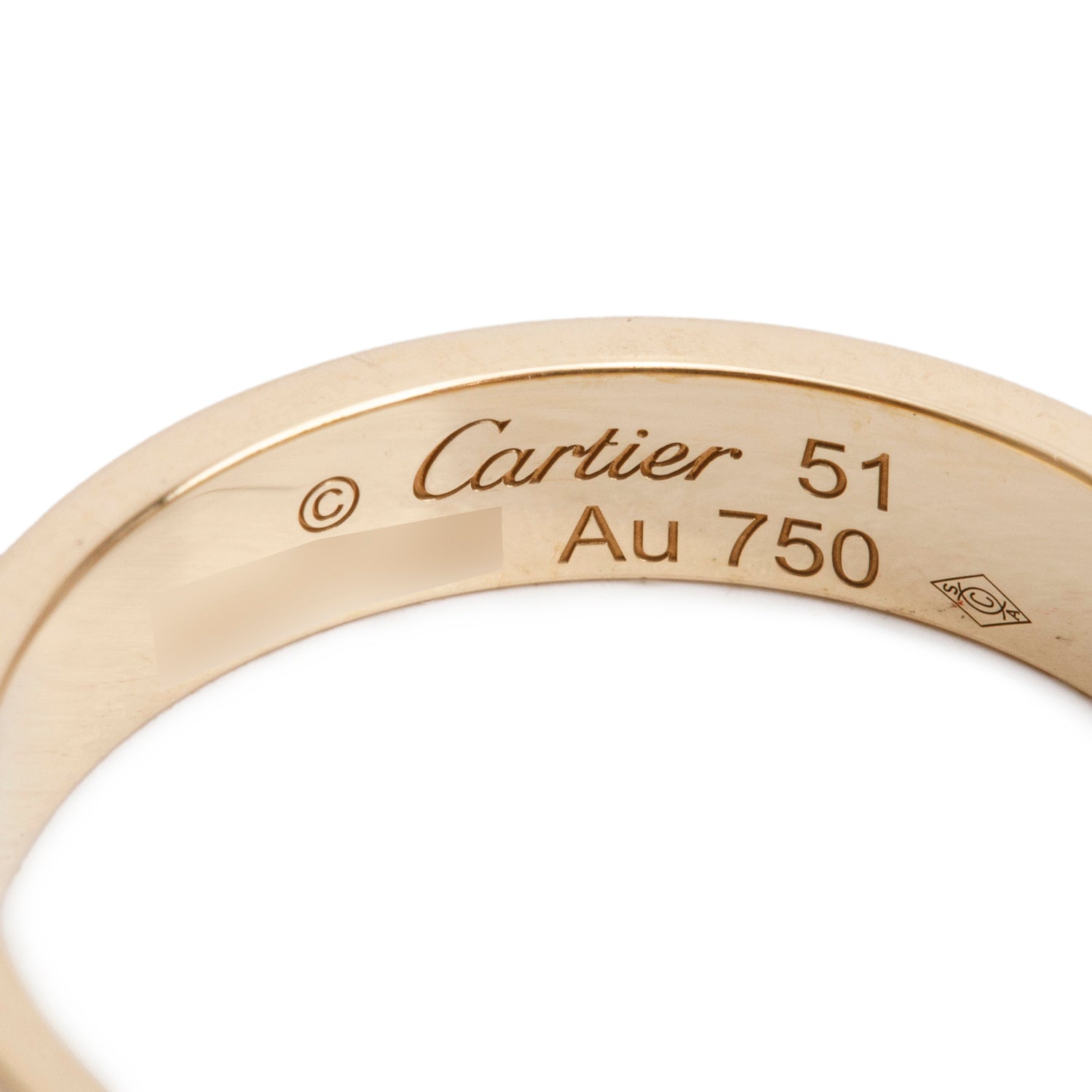 Cartier 2023 18k Yellow Gold 3.6 MM Love Wedding Band Ring, Size 51 5.75 w/ Box, Receipt & Certificate