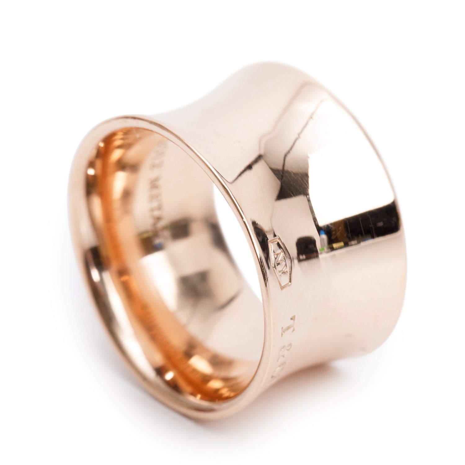 Tiffany & Co. Rubedo Metal 1837 Wide Ring, Size 6