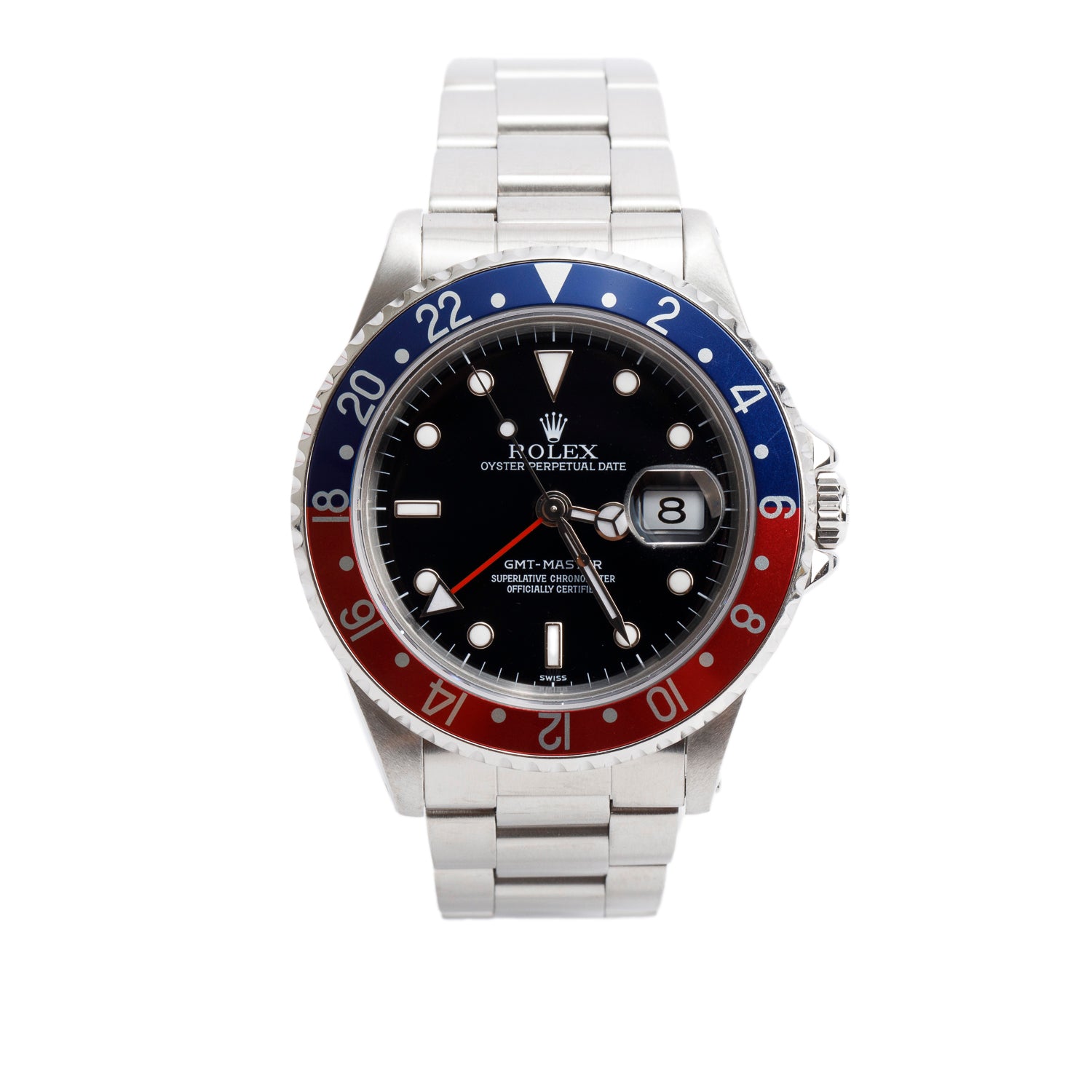 Rolex Stainless Steel GMT-Master Pepsi 40 MM Automatic Watch 16700 w/ Box & Papers