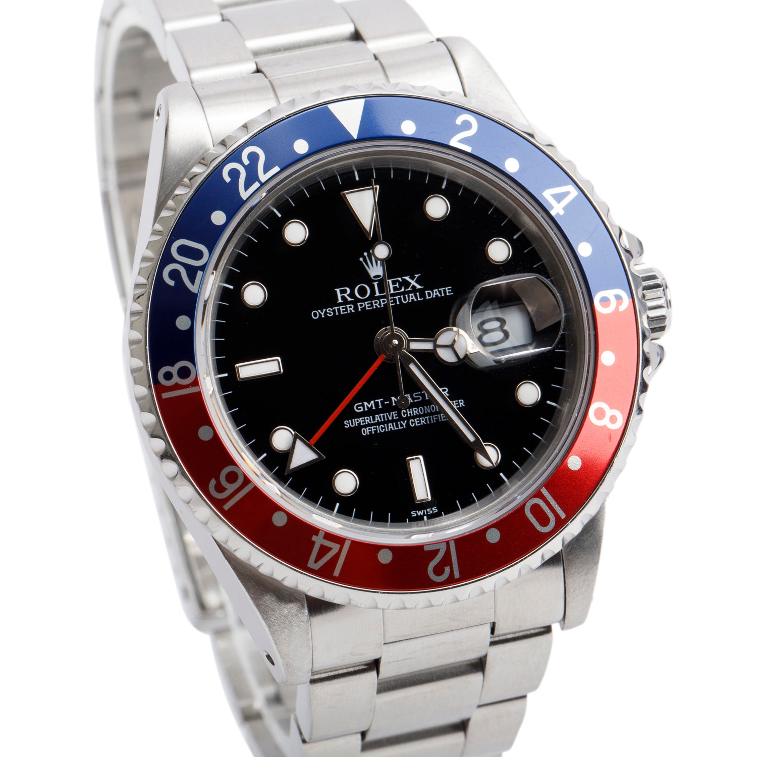 Rolex Stainless Steel GMT-Master Pepsi 40 MM Automatic Watch 16700 w/ Box & Papers