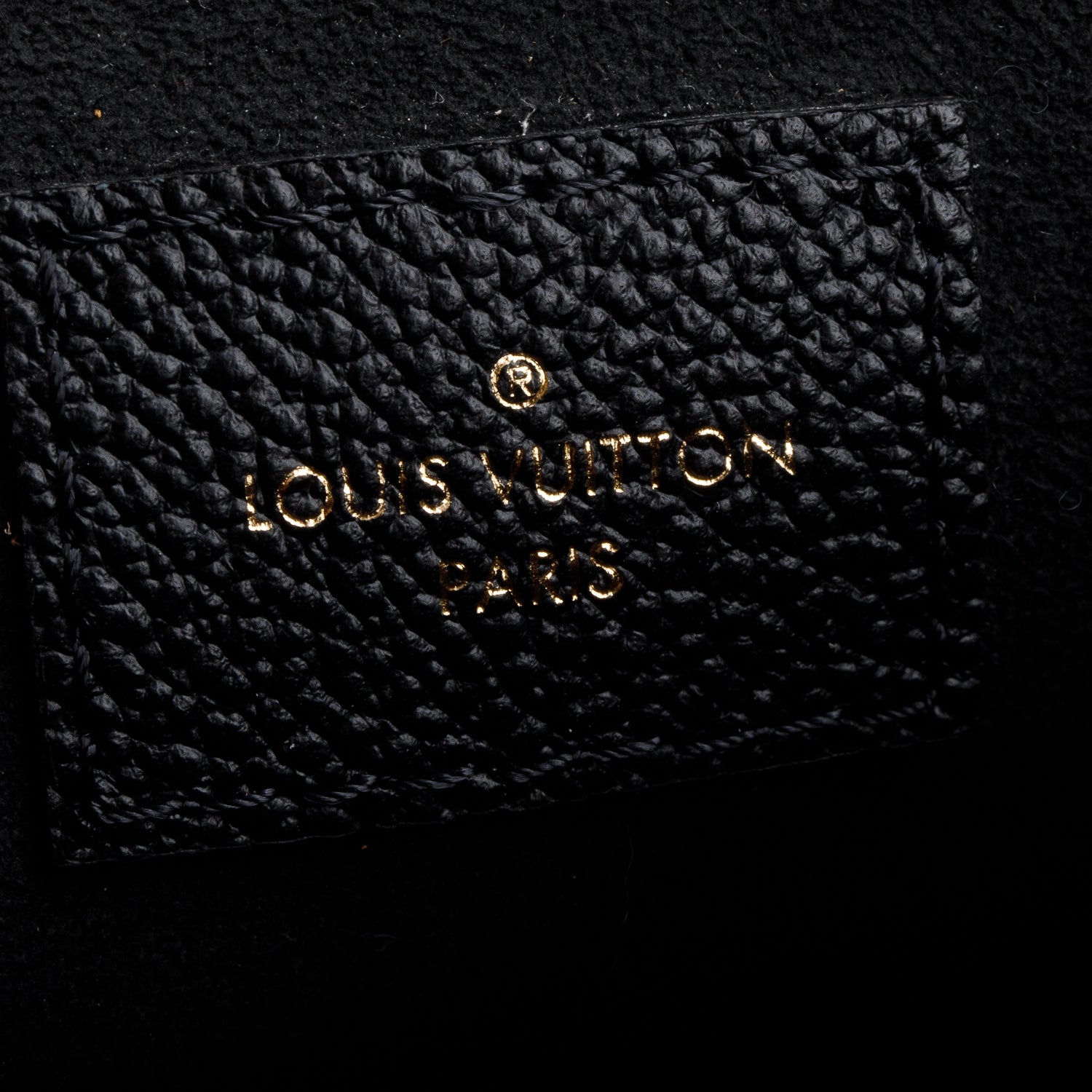 Louis Vuitton Black Monogram Empreinte Leather Vavin PM