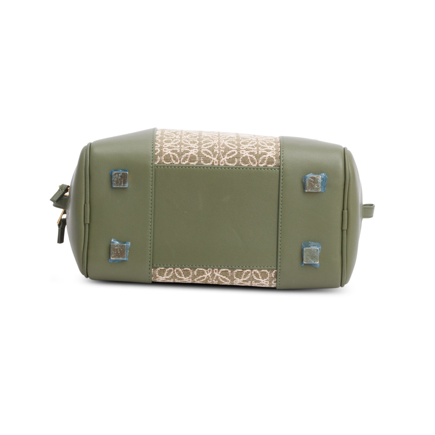 Loewe Green Jacquard Anagram Calfskin Amazona 19 Bag w/ Strap