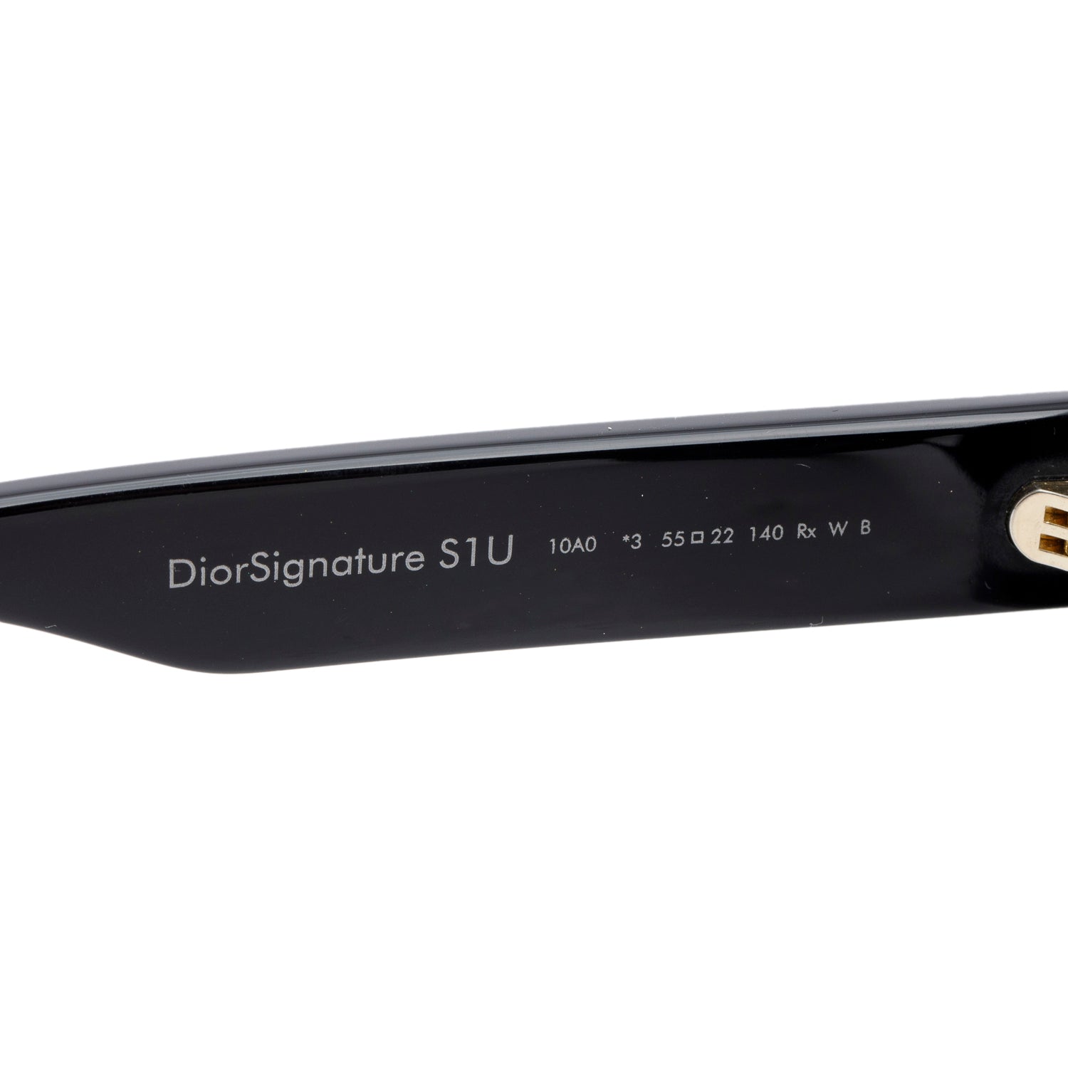 Christian Dior Black Acetate DiorSignature S1U Oversized Sunglasses w/ Box & Case