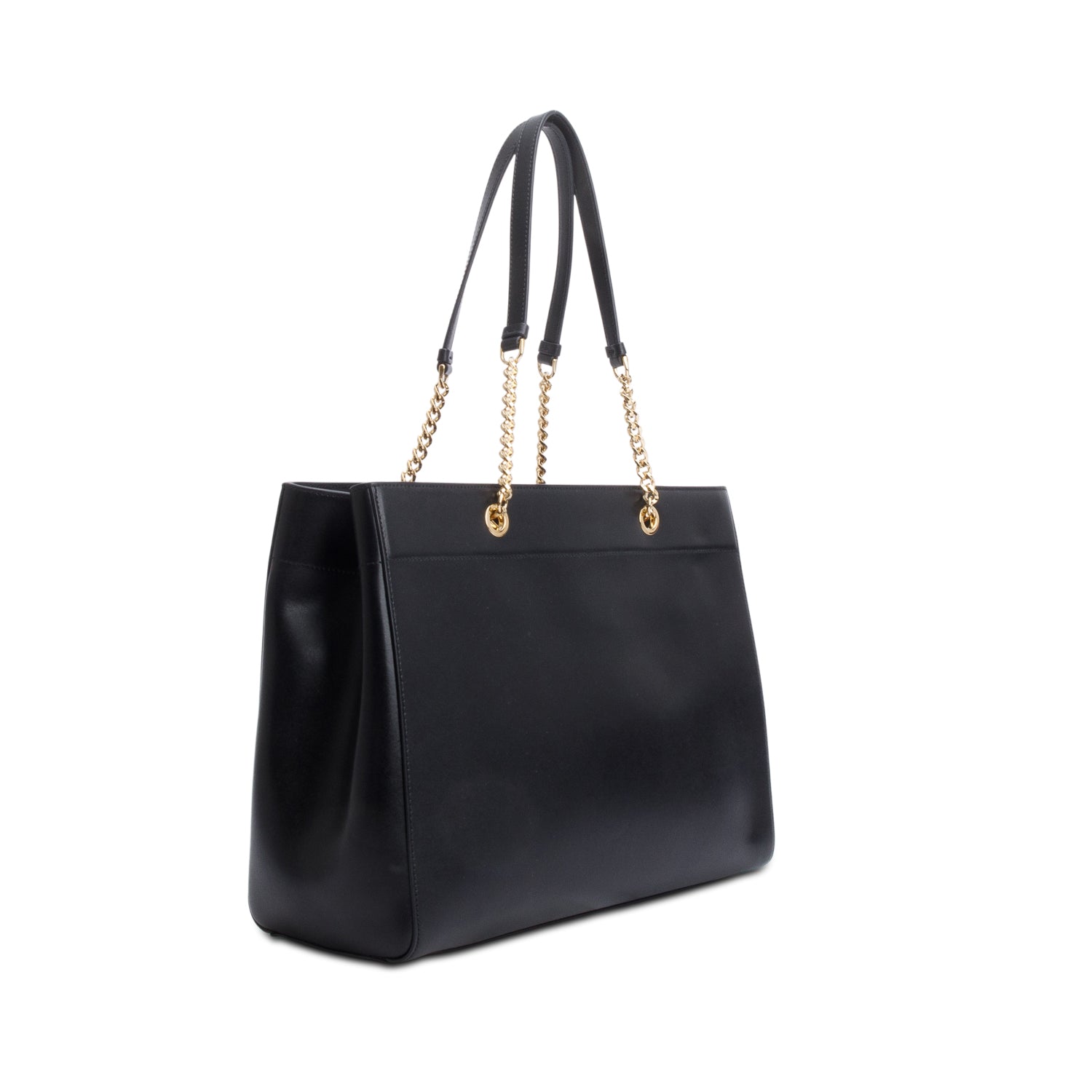 Ferragamo Black Leather Vara Bow Shoulder Bag