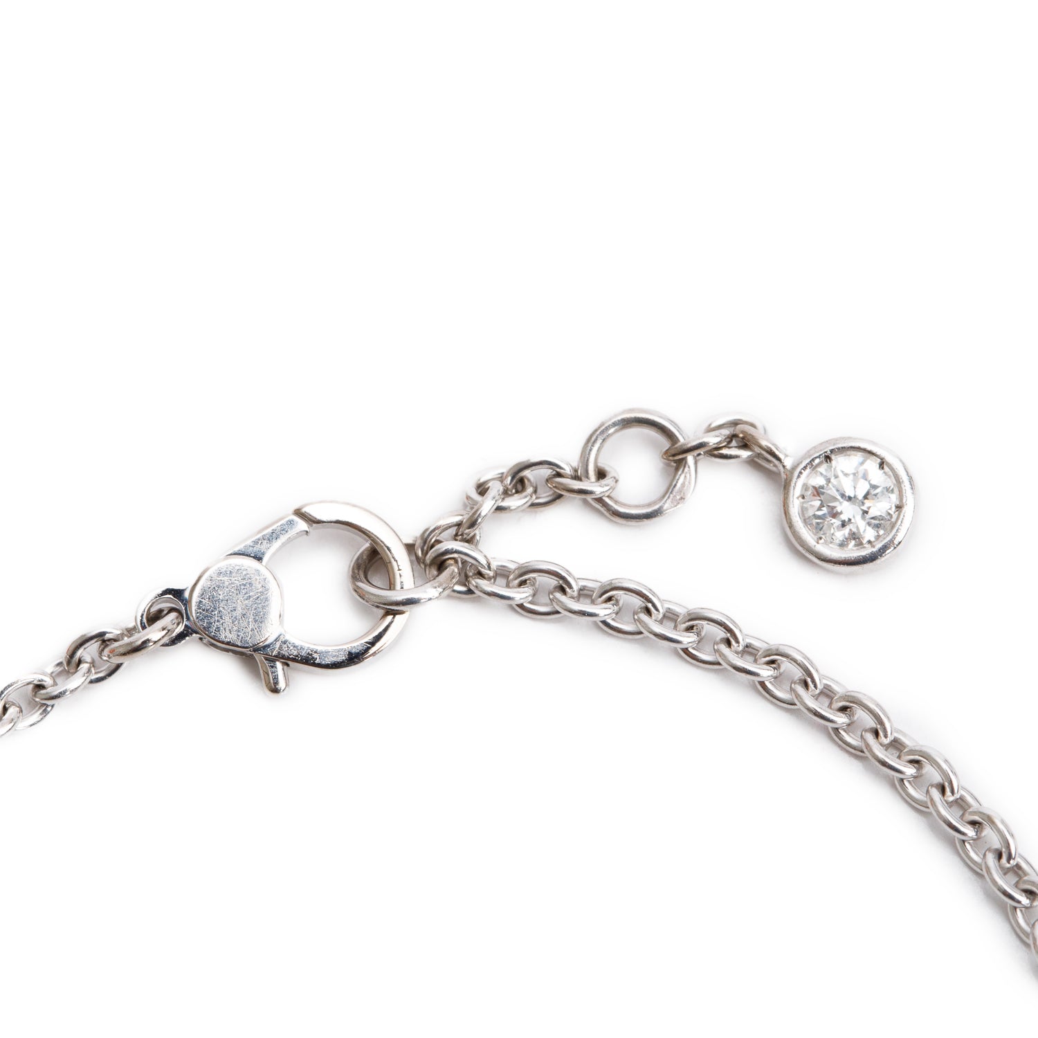 Hermes 18k White Gold Diamond Finesse Bracelet w/ Box