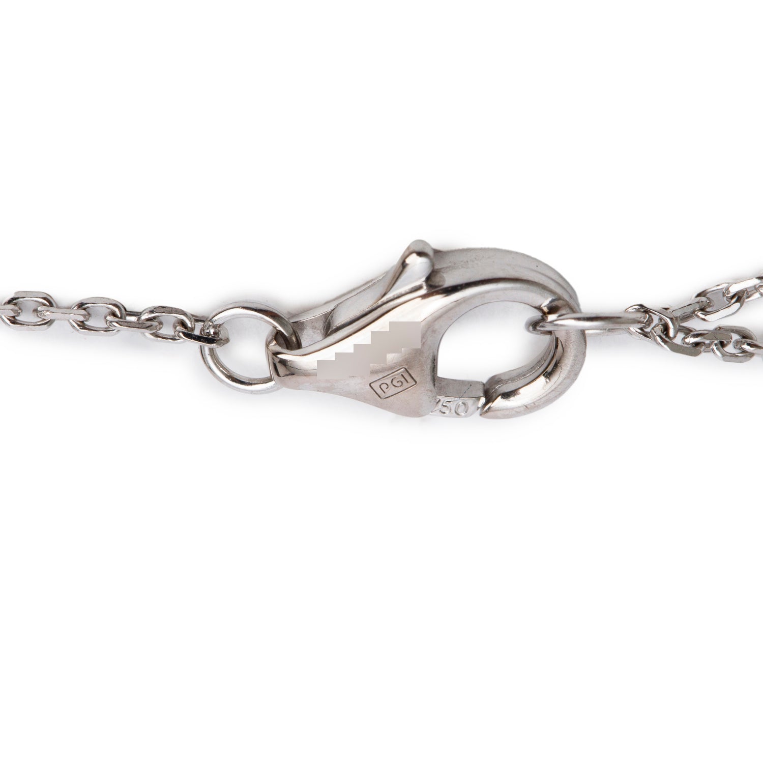 Cartier 18k White Gold Diamond Cross Symbol Bracelet w/ Box
