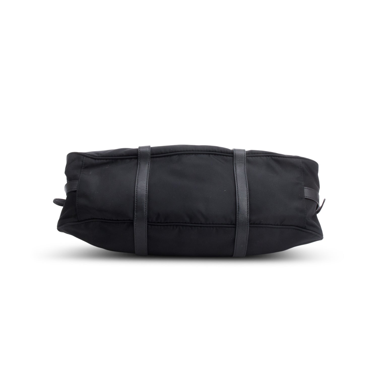 Prada Black Nylon Tessuto Soft Calf Handle Bag