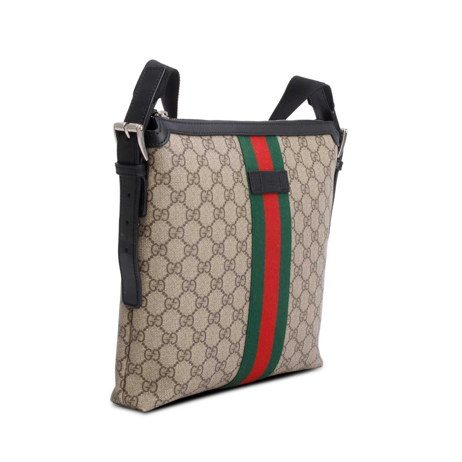 Gucci GG Supreme Canvas Web Messenger Bag