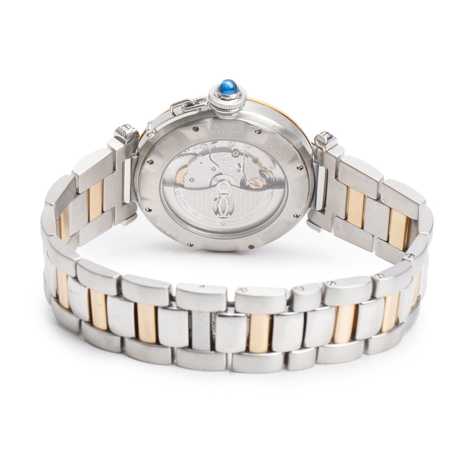 Cartier Stainless Steel & 18k Yellow Gold Pasha de Cartier 38 MM Automatic Watch 2378