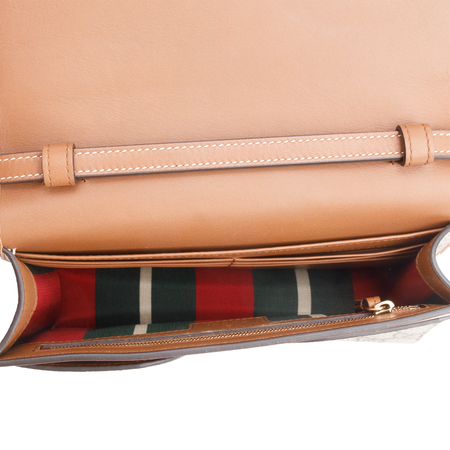 Gucci Brown GG Emblem Wallet w/ Strap & Box