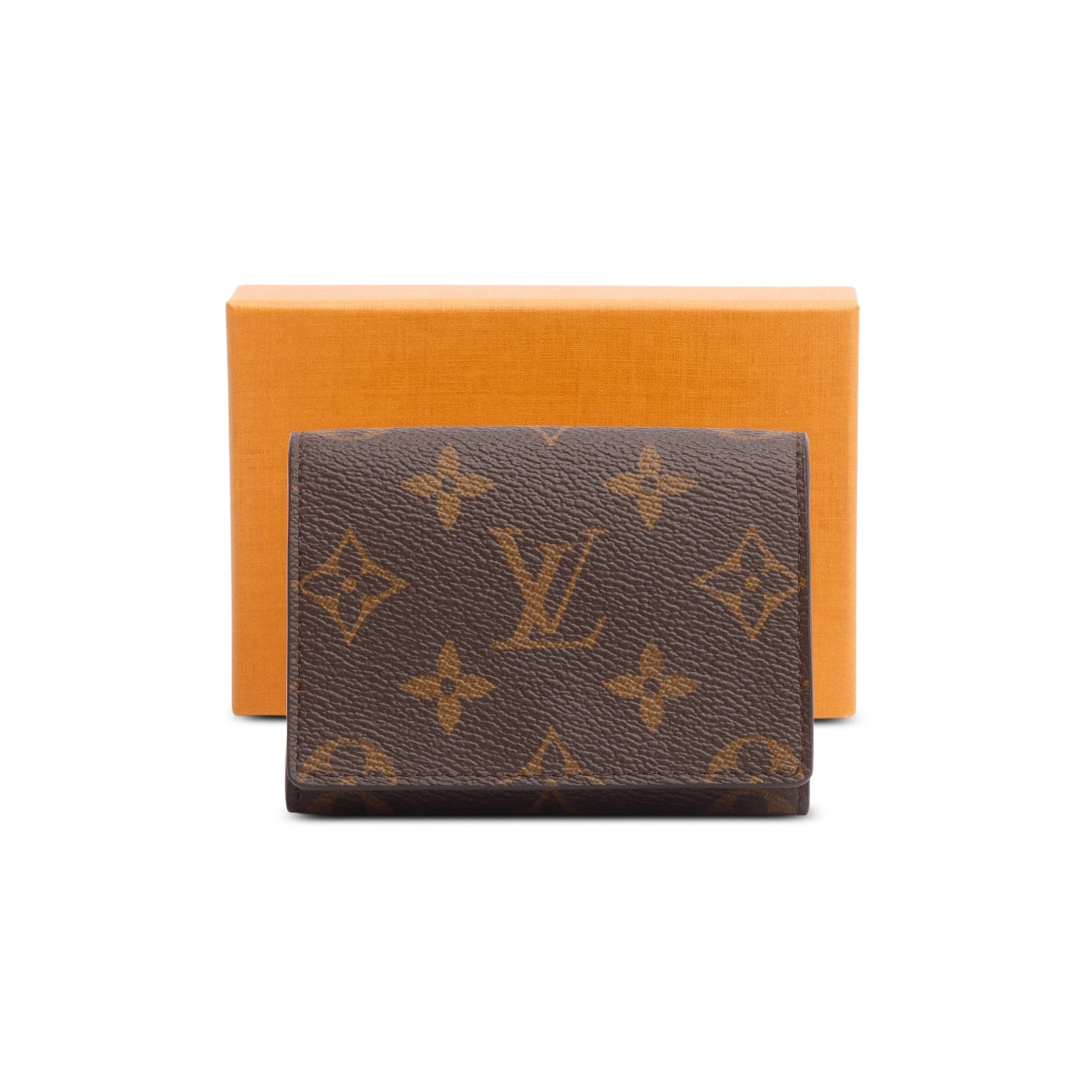 Louis Vuitton Monogram Canvas Envelope Business Card Holder w/ Box