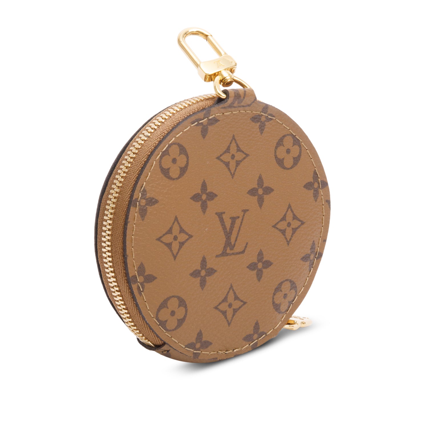 Louis Vuitton 2025 Black Nylon Jacquard Bandouliere w/ Zip Round Coin Purse, Box & Receipt