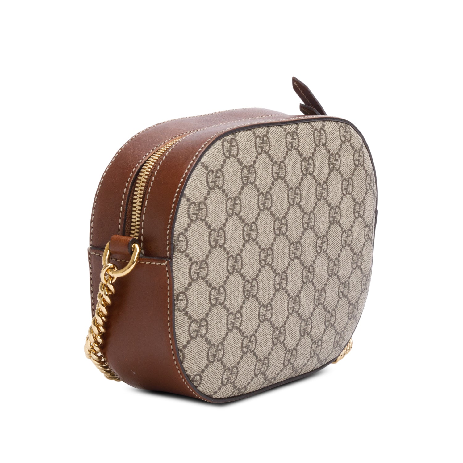 Gucci GG Supreme Bree Chain Crossbody Bag w/ Box