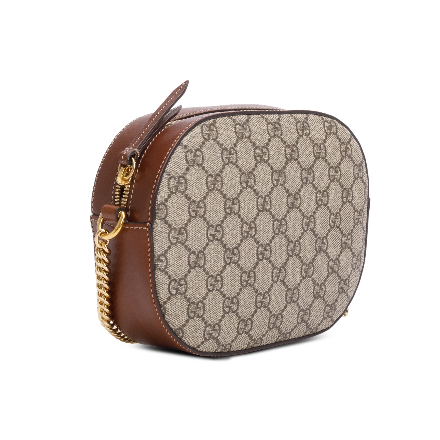 Gucci GG Supreme Bree Chain Crossbody Bag w/ Box