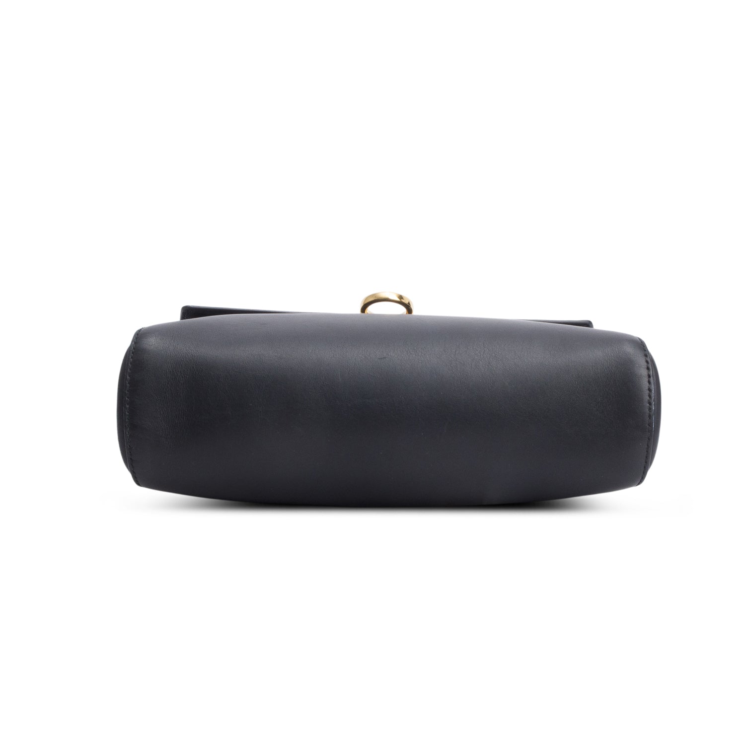 Ferragamo Black Calfskin Abbey Shoulder Bag