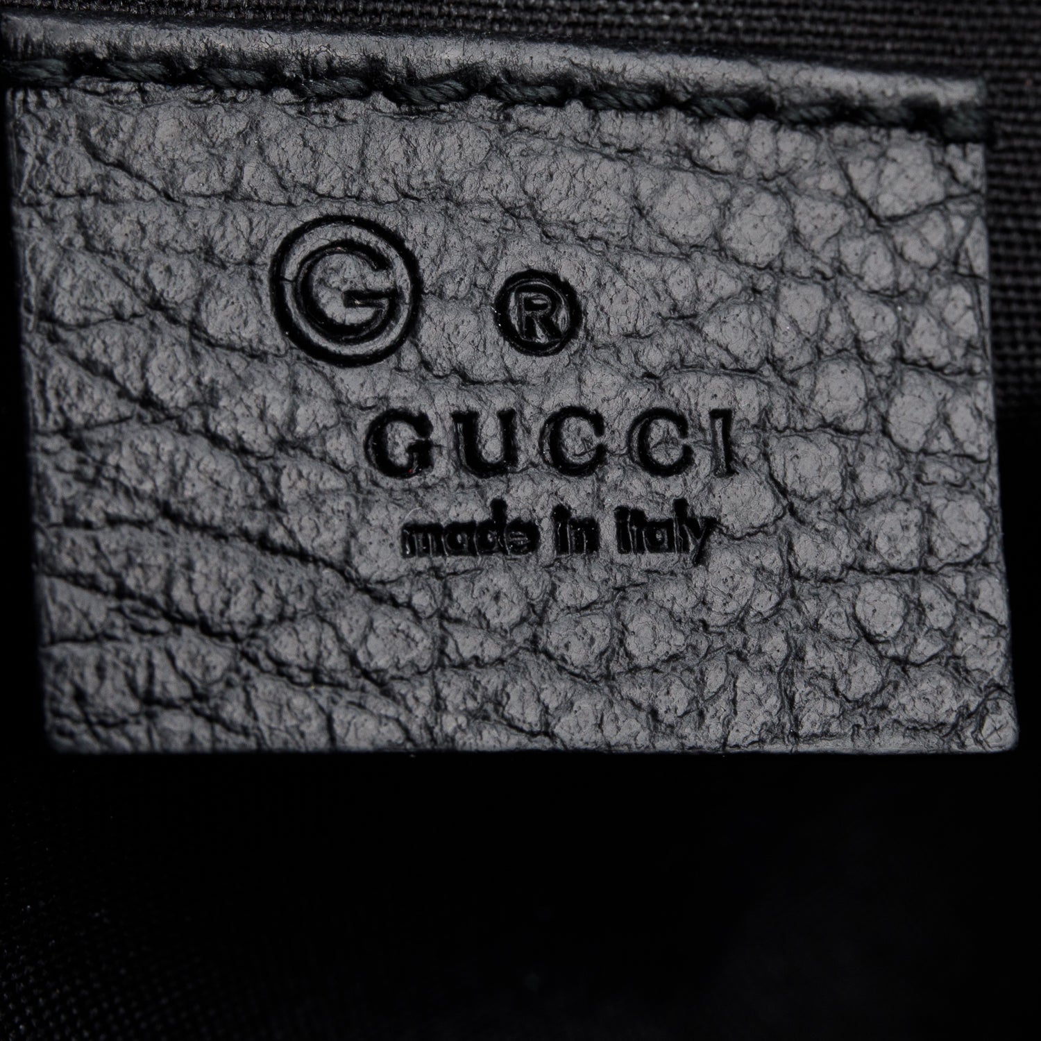 Gucci Black GG Canvas Pouch
