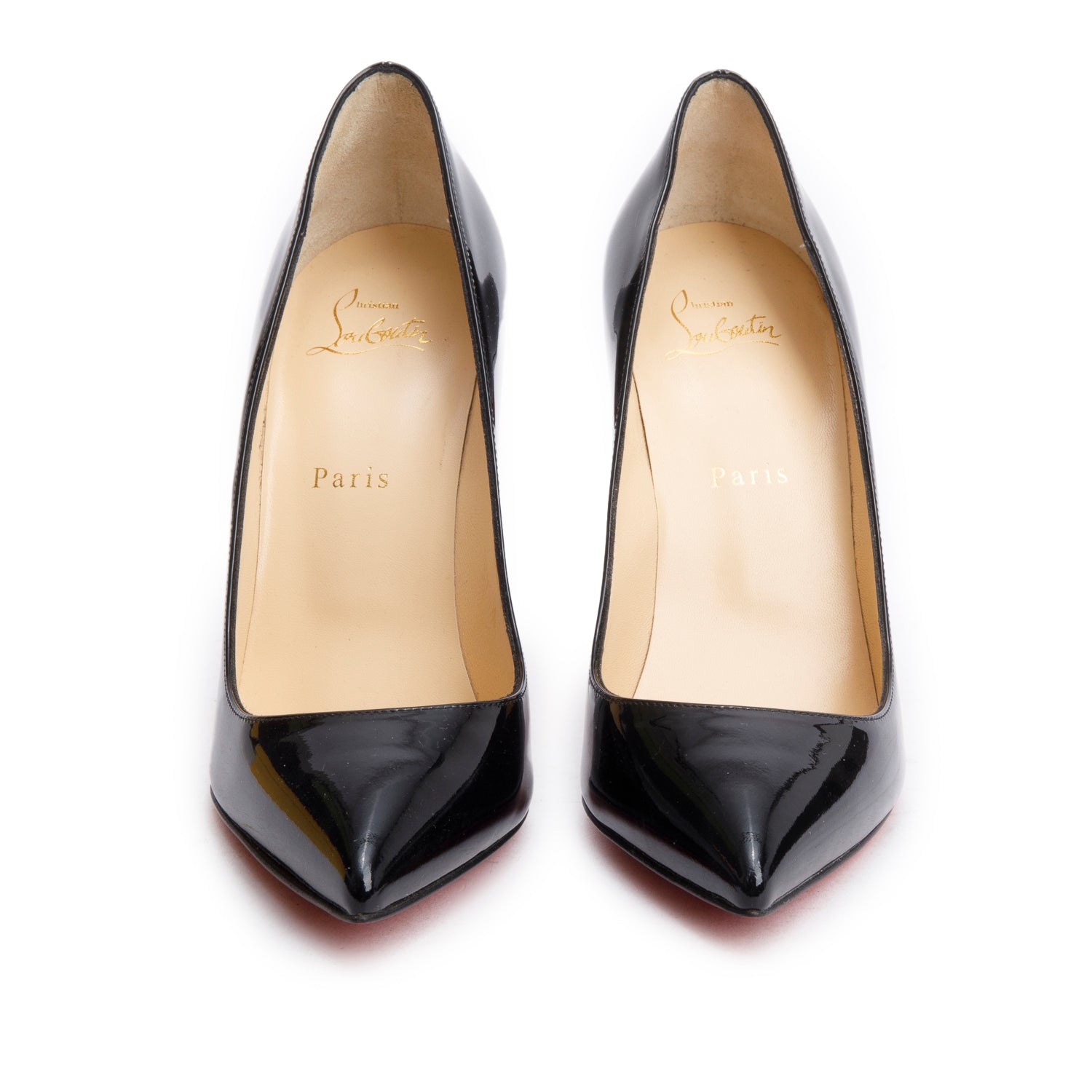 Christian Louboutin 2020 Black Patent Leather Pigalle 100 Pumps, Size 39.5 w/ Box & Receipt