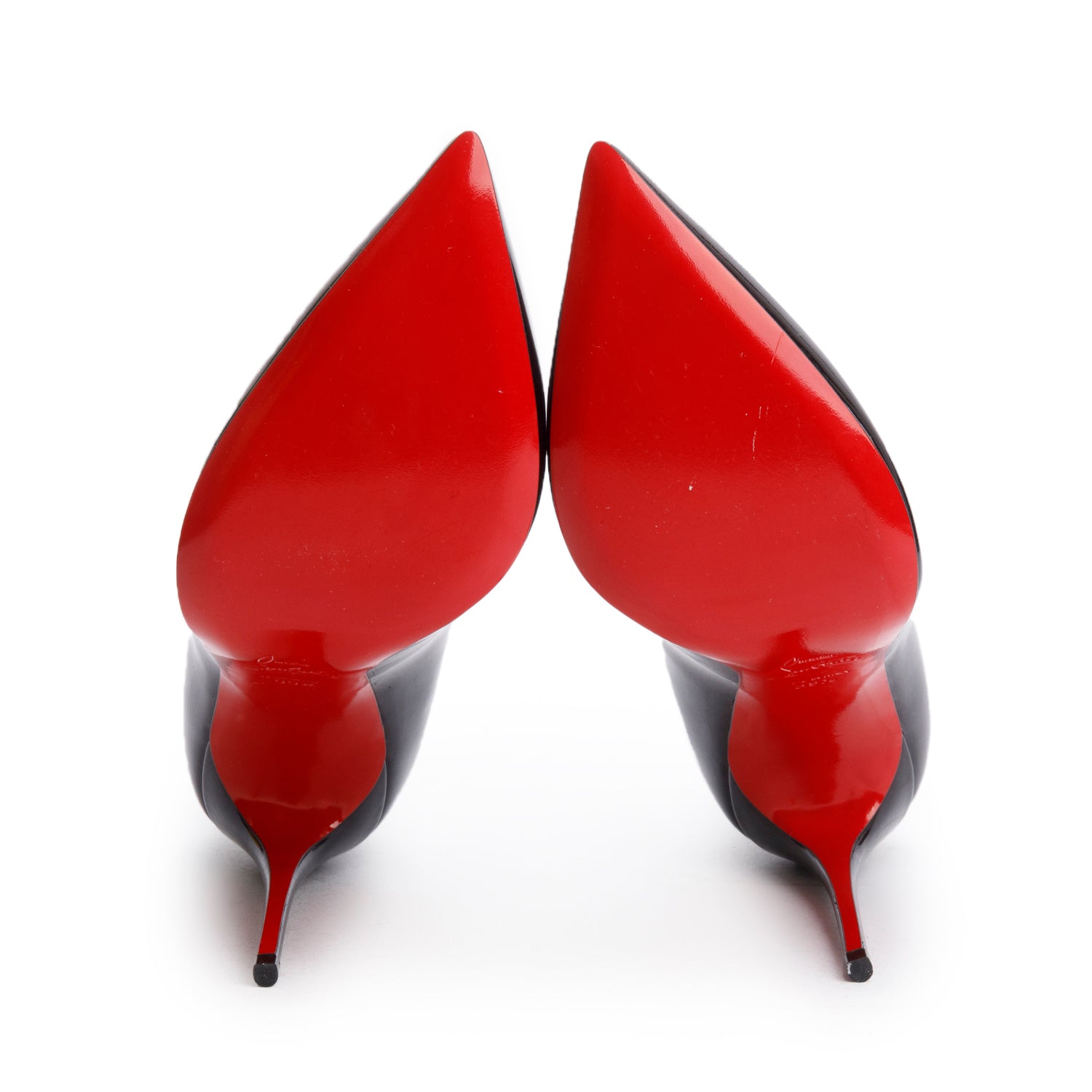 Christian Louboutin 2020 Black Patent Leather Pigalle 100 Pumps, Size 39.5 w/ Box & Receipt