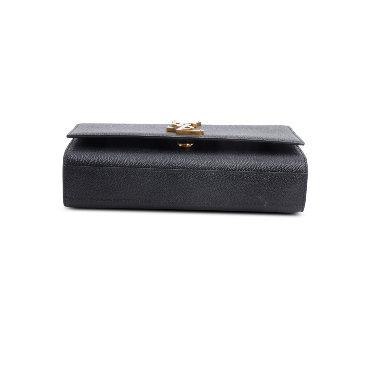 Saint Laurent 2024 Black Grain De Poudre Small Kate Chain Bag