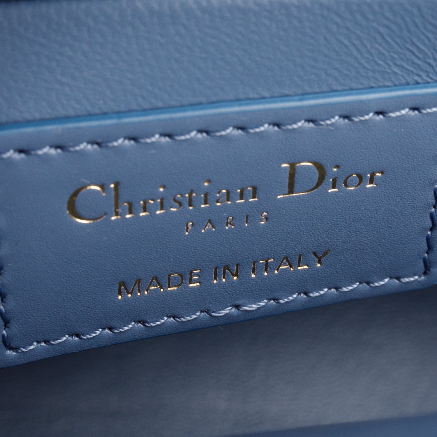 Christian Dior 2020 Blue Leather 30 Montaigne Box Bag w/ Strap, Box & Authenticity Card