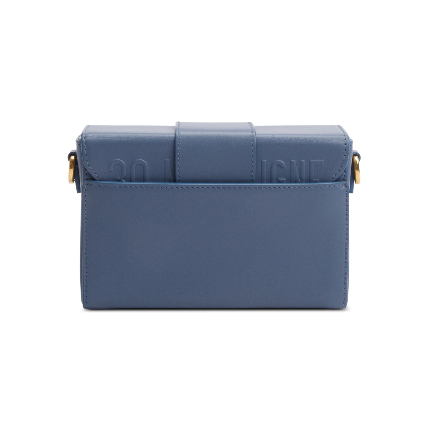 Christian Dior 2020 Blue Leather 30 Montaigne Box Bag w/ Strap, Box & Authenticity Card