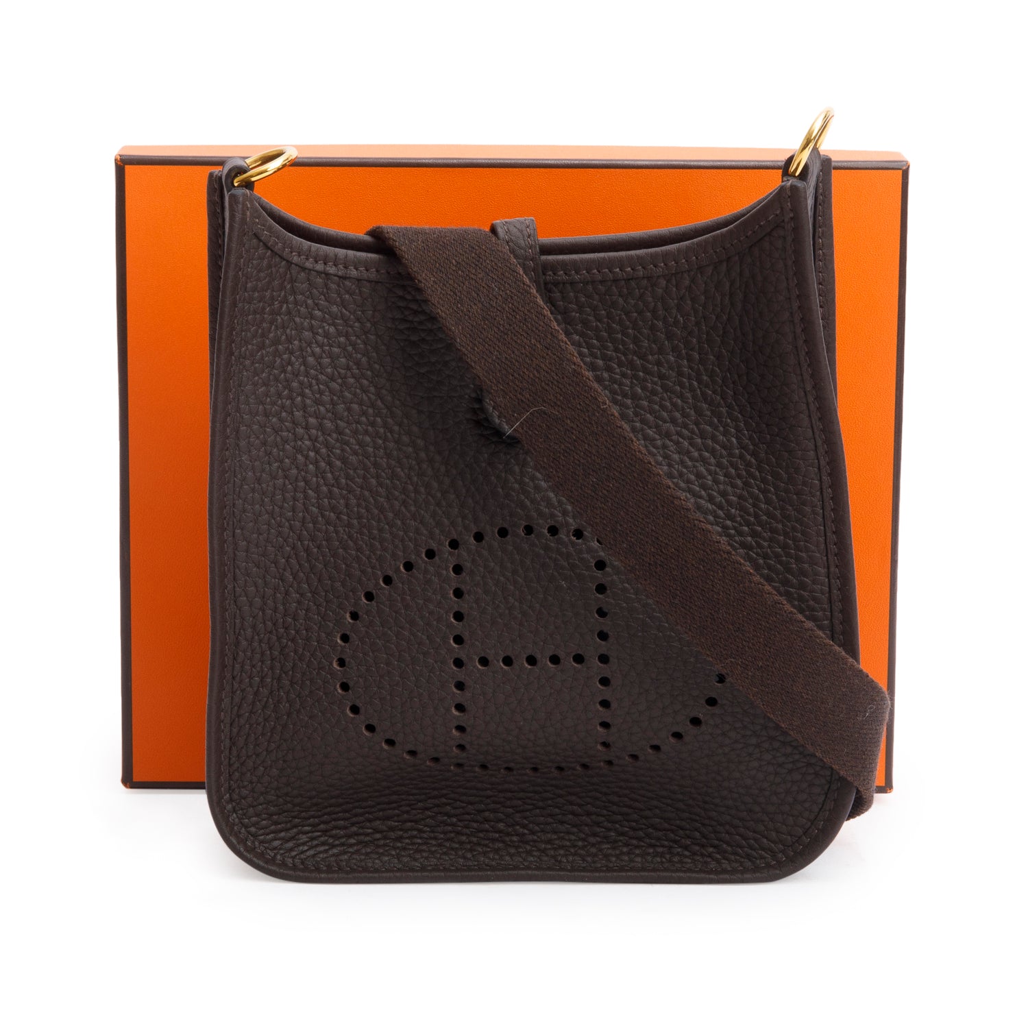 Hermes 2024 Ebene Taurilon Clemence Amazone Evelyne TPM 16 w/ Box & Receipt