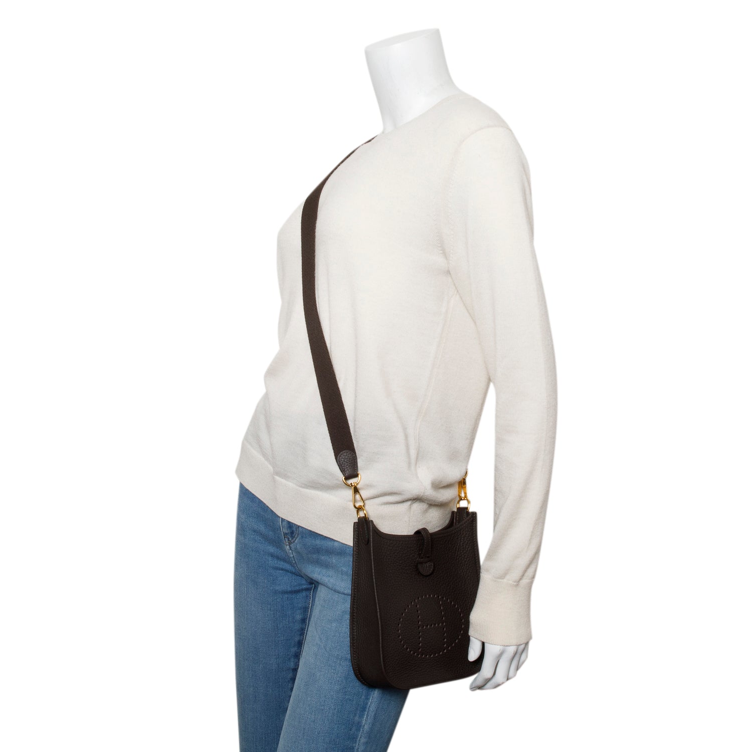 Hermes 2024 Ebene Taurilon Clemence Amazone Evelyne TPM 16 w/ Box & Receipt