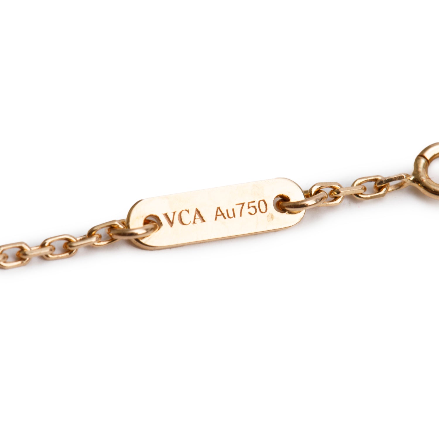 Van Cleef & Arpels 18k Rose Gold Sweet Alhambra 1 Motif Bracelet w/ Box & Certificate