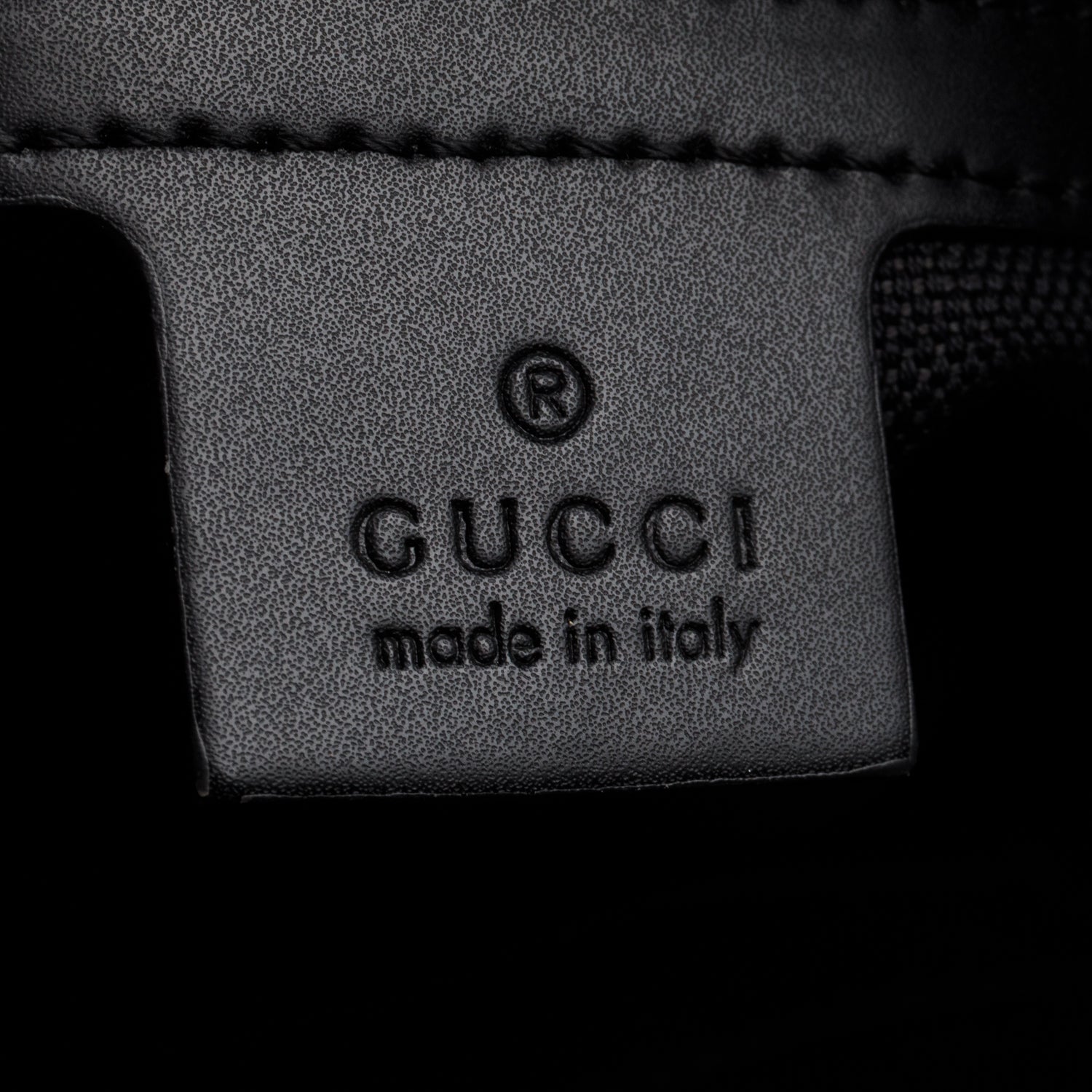 Gucci Black GG Supreme Canvas Calfskin Messenger Bag