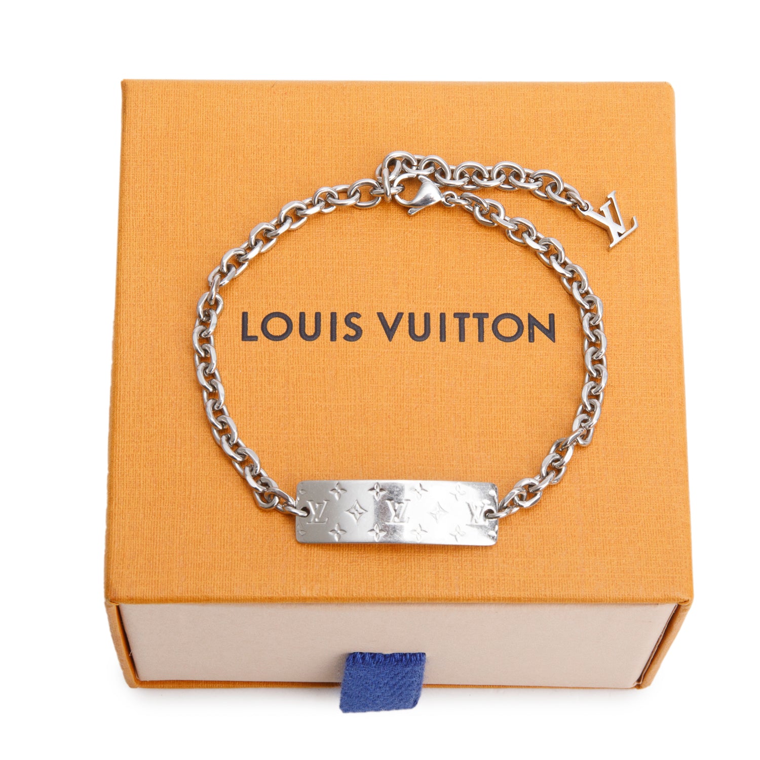Louis Vuitton 2023 Stainless Steel Monogram Bold Bracelet w/ Box