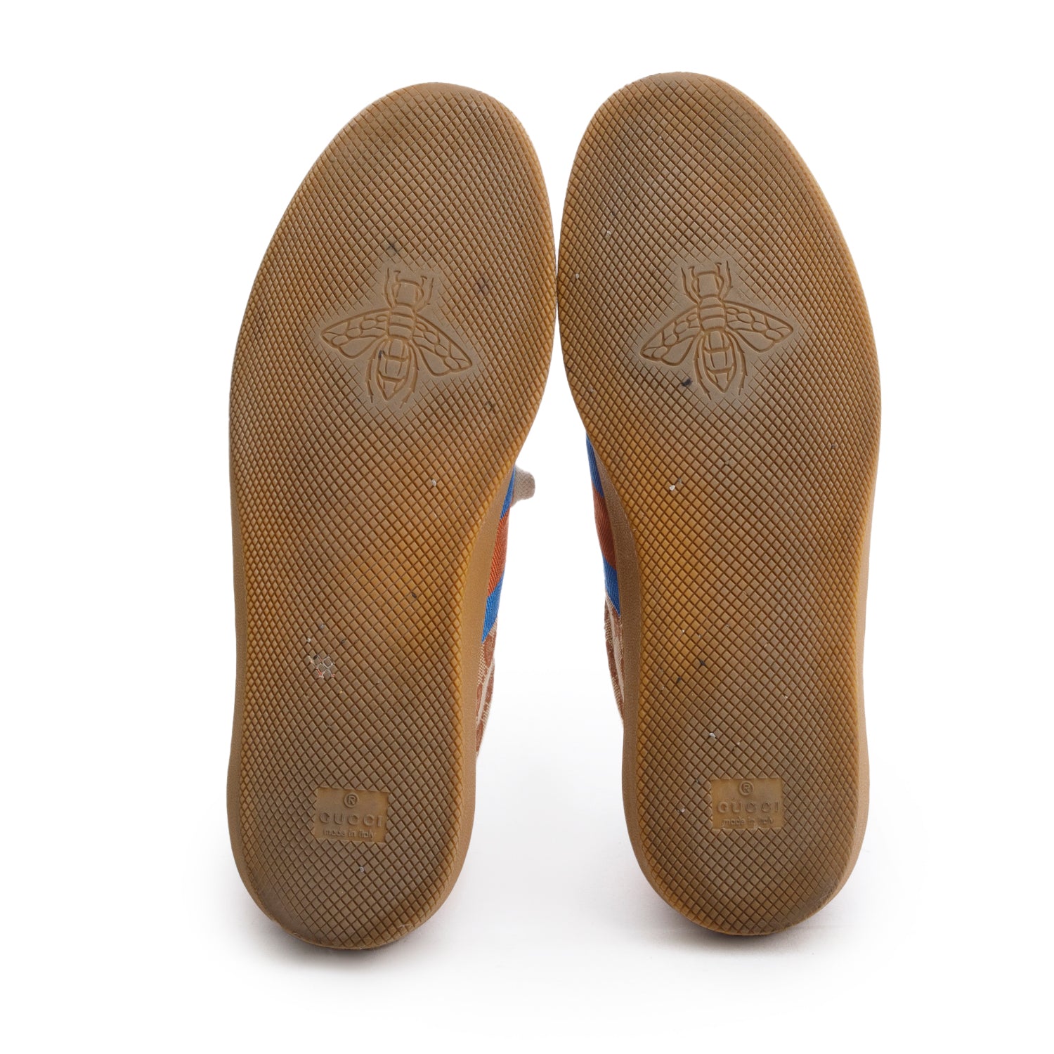 Gucci Brown Suede GG Canvas Web G74 Sneakers, Men's Size 9.5 w/ Box