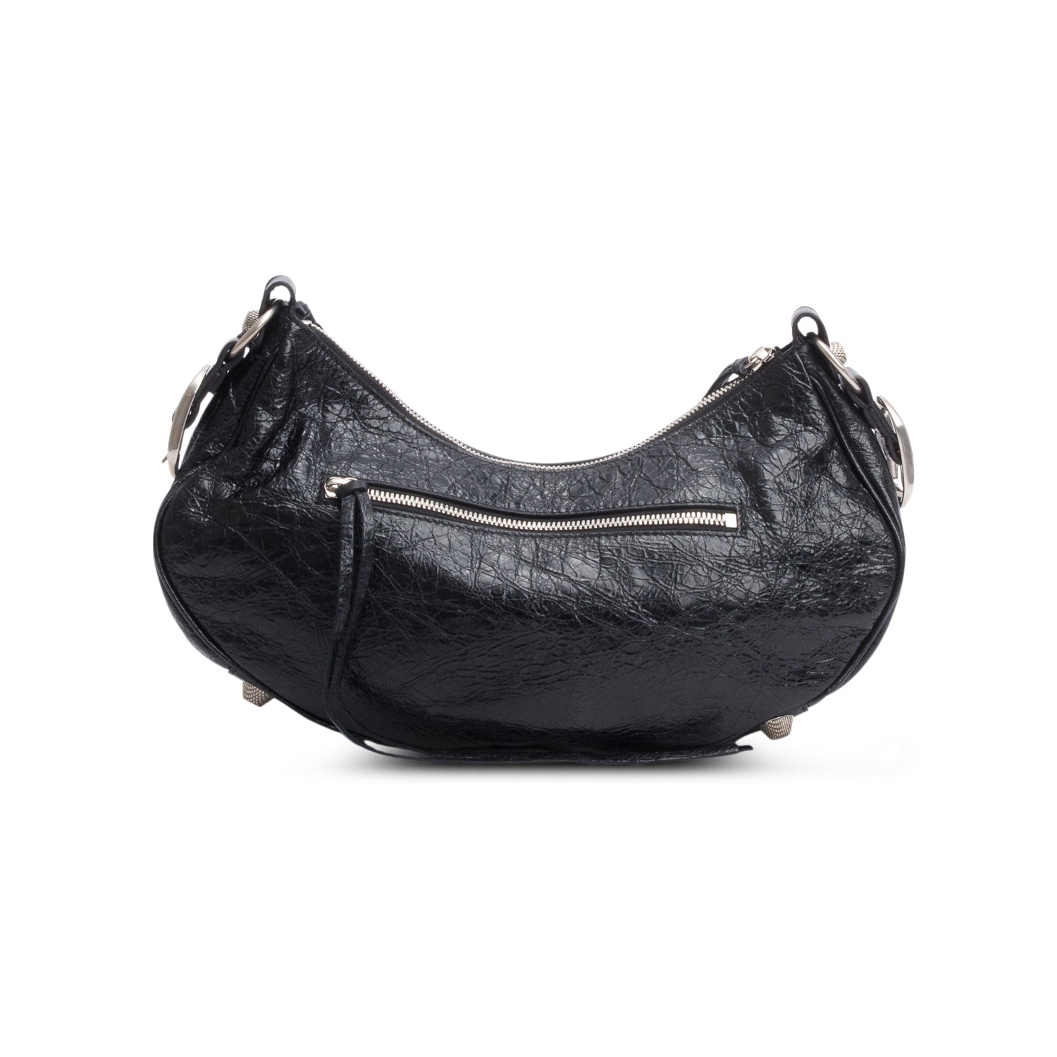 Balenciaga Black Arena Leather Le Cagole Small Shoulder Bag w/ Box
