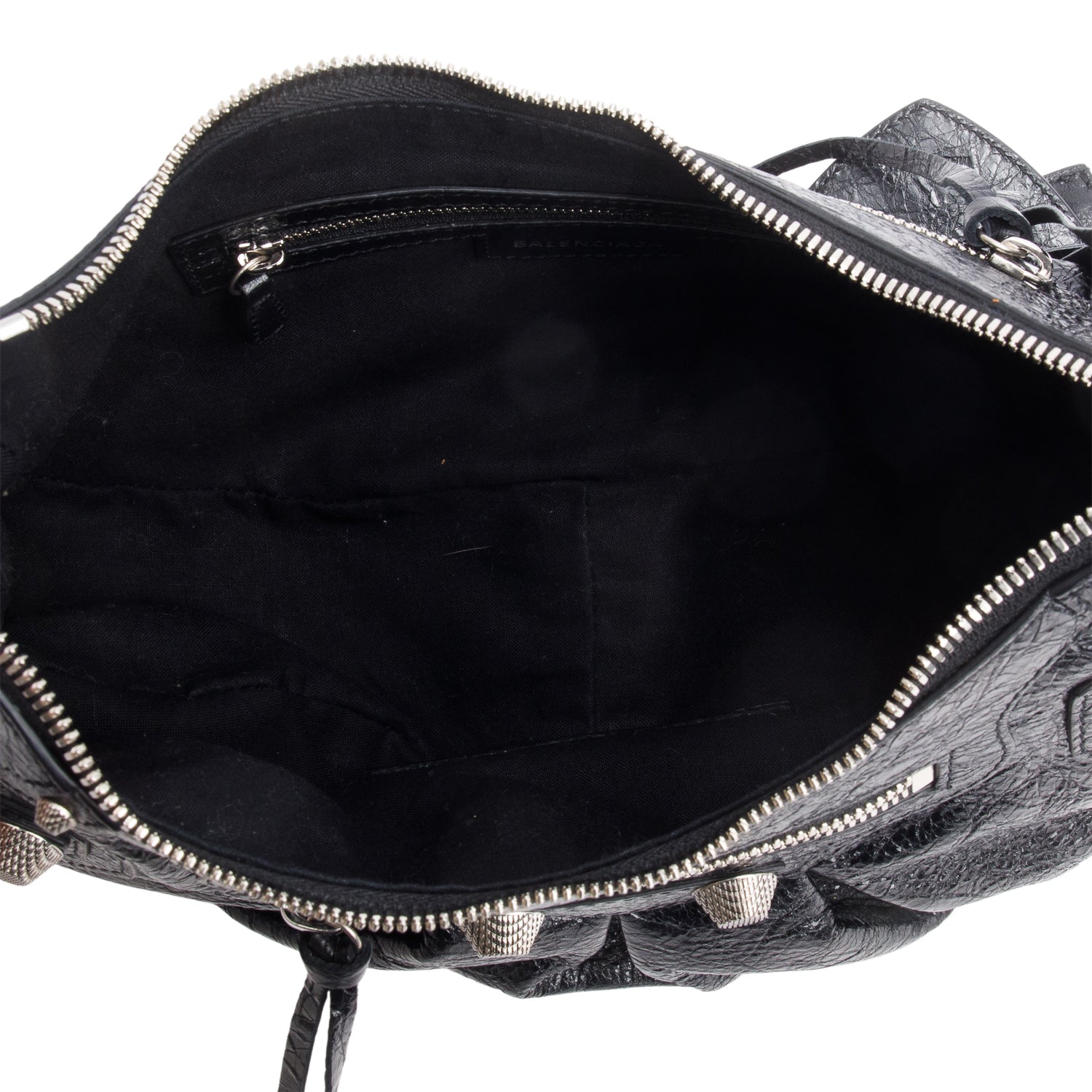 Balenciaga Black Arena Leather Le Cagole Small Shoulder Bag w/ Box