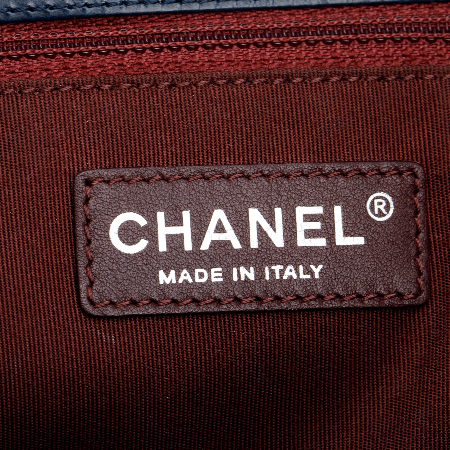 Chanel Navy Aged Calfskin Quilted Daily Walk Accordion Flap Shoulder Bag w/ Authenticity Card