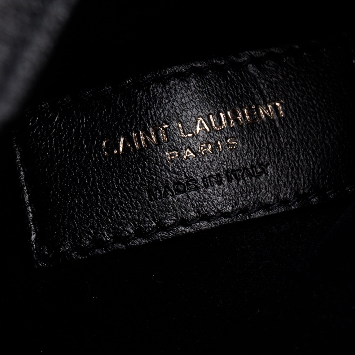 Saint Laurent 2022 Black Lambskin Heart Studded Riva Medium Bucket Bag w/ Pochette