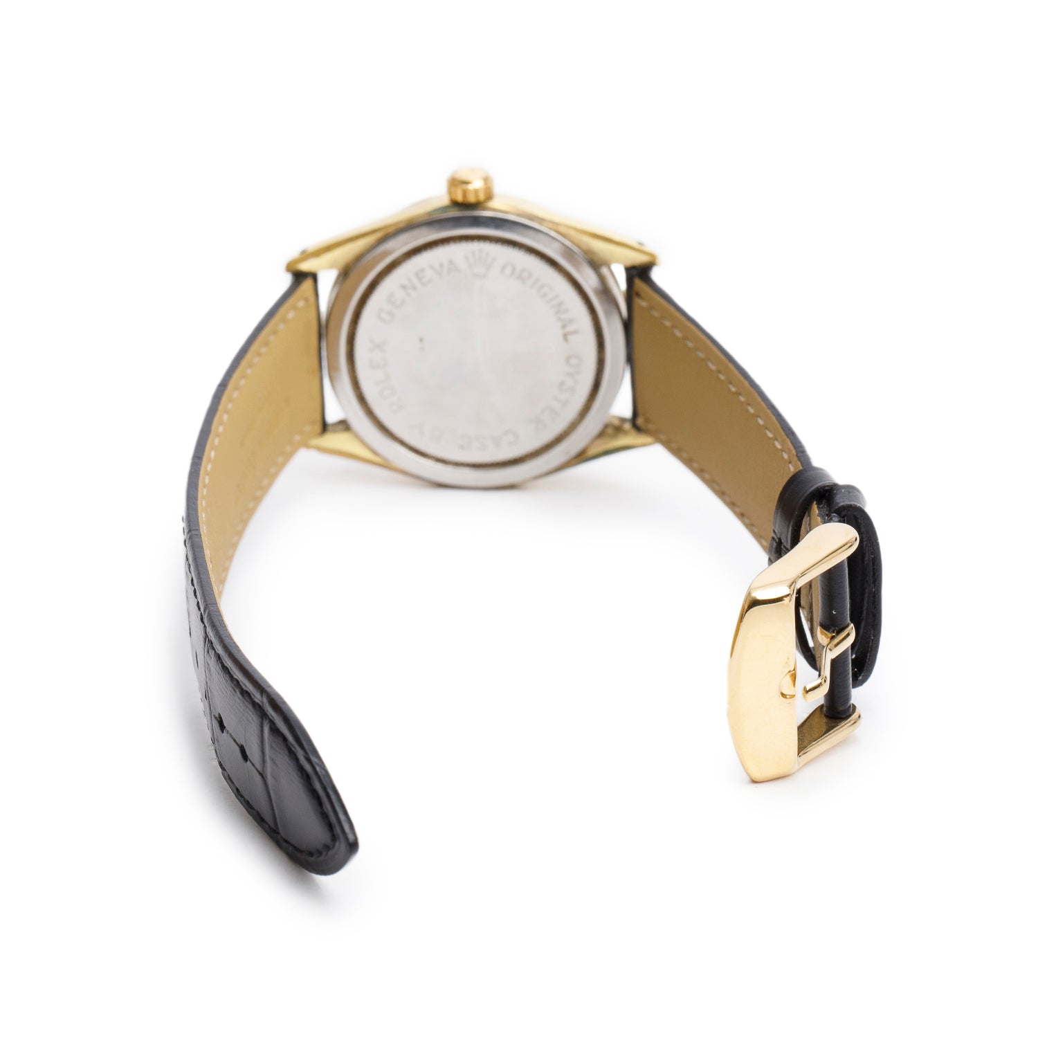 Tudor Vintage Stainless Steel & Gold Plated Oyster Shock Resisting 34 MM Manual Watch