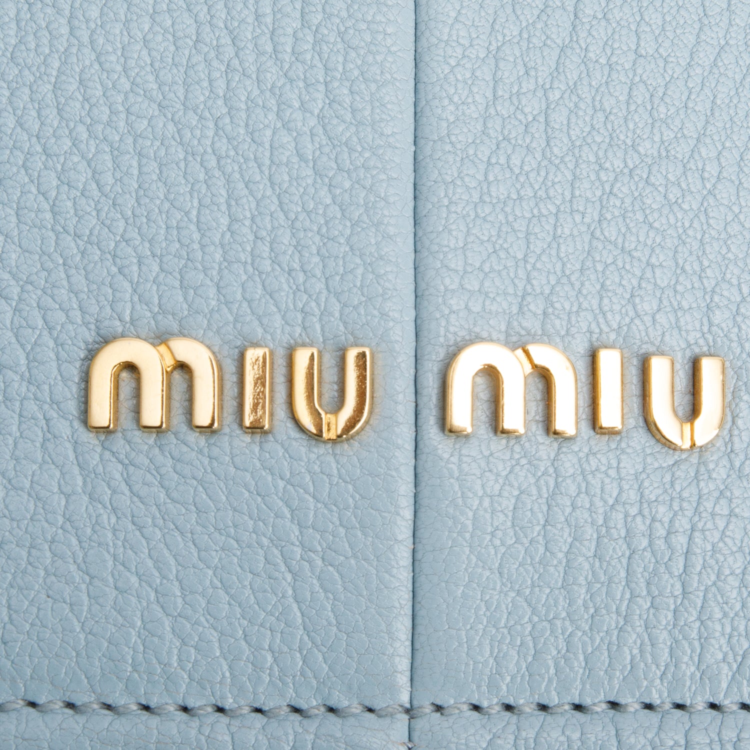 Miu Miu Blue Leather Lady Jewelled Madras XL Flap Bag