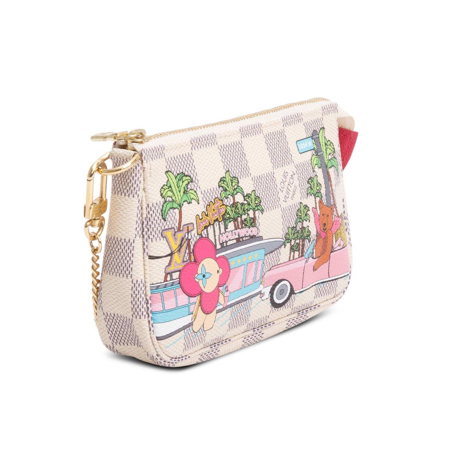 Louis Vuitton 2021 Damier Azur Animation Hollywood Mini Pochette Accessoires w/ Box & Receipt