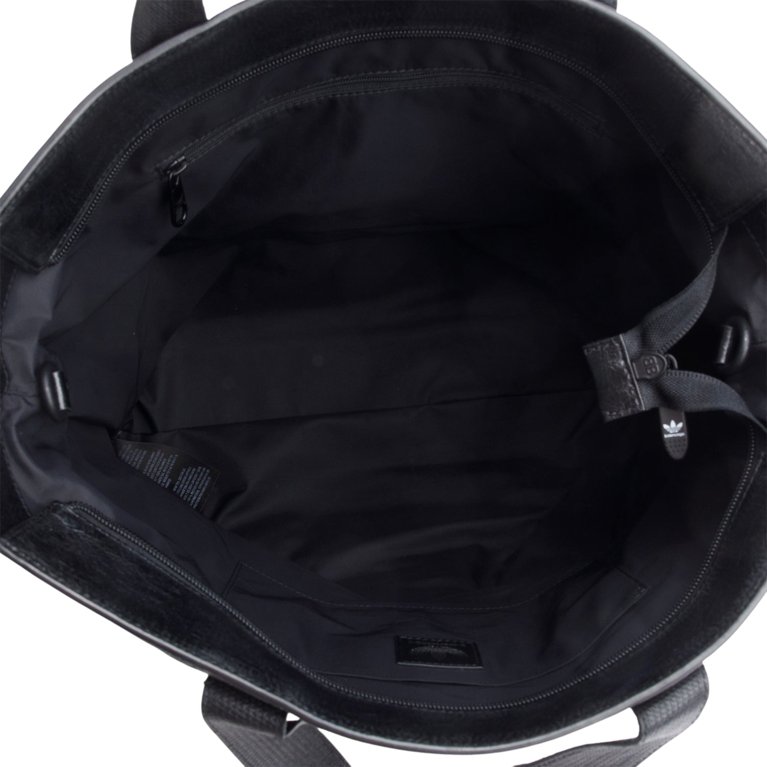 Balenciaga x Adidas Black Leather North-South Tote Bag w/ Strap